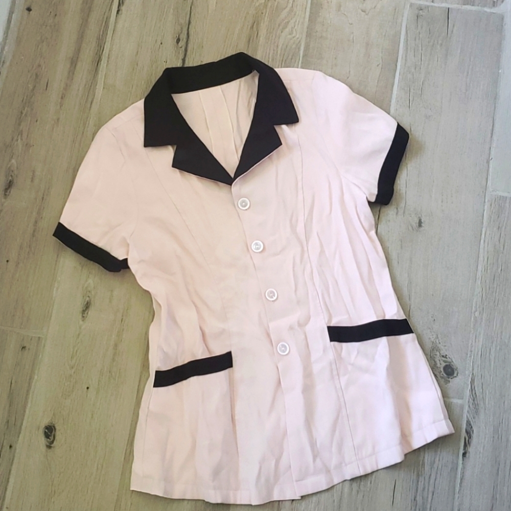 Darling top size small 4 pink and black